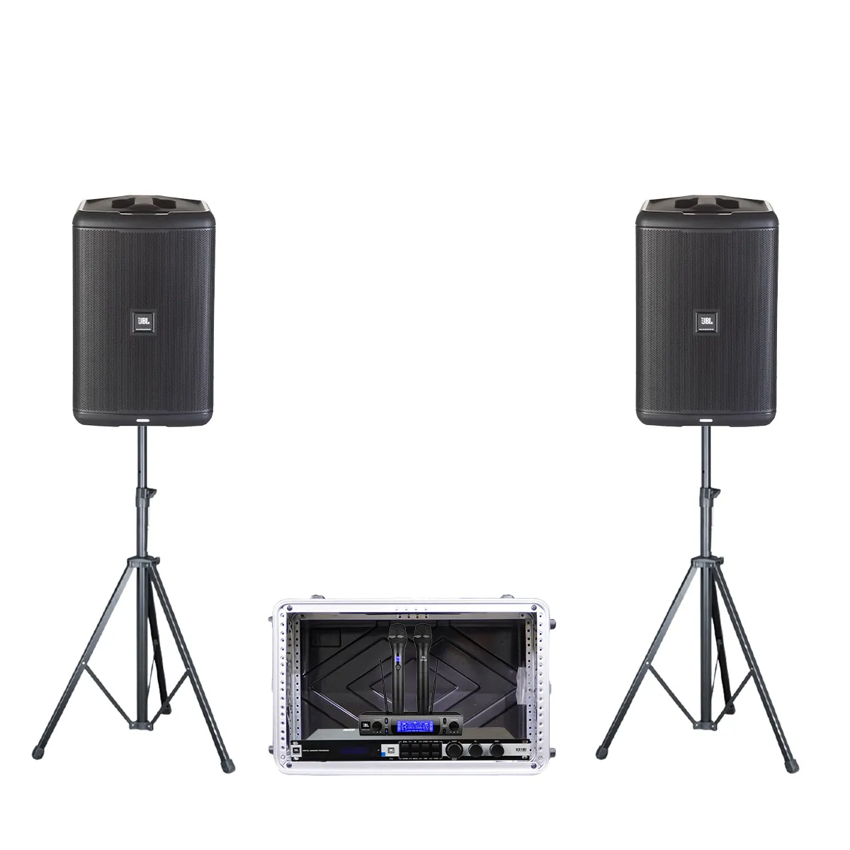 Ảnh minh họa Dàn karaoke di động JBL 13 (JBL Eon One Compact, JBL KX180A, JBL VM300) 1