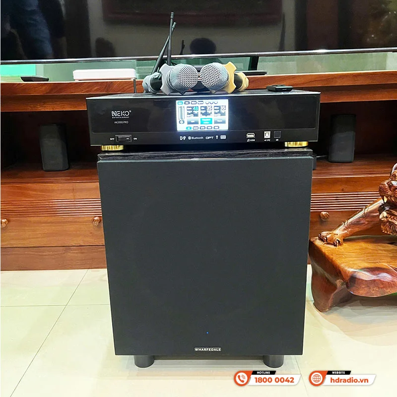 Ảnh minh họa Dàn karaoke gia đình HDR94 (Wharfedale WH10 Pro, SW12, Neko AK3900 Pro) 3