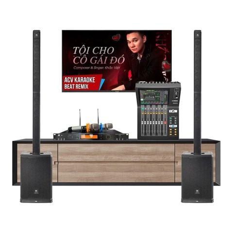 Dàn karaoke gia đình KGD163 (JBL PRX ONE, JKaudio B9, Yamaha DM3S)