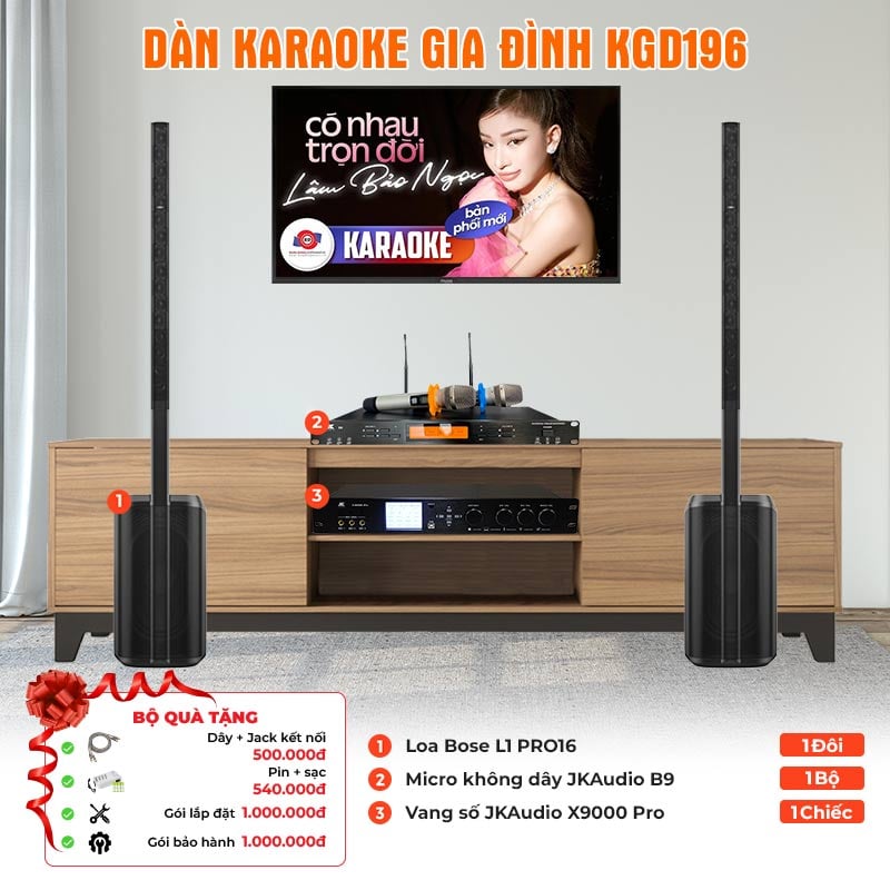 Ảnh minh họa Dàn karaoke gia đình KGD196 (Bose L1 PRO16, JKAudio B9, X9000 Pro) 1