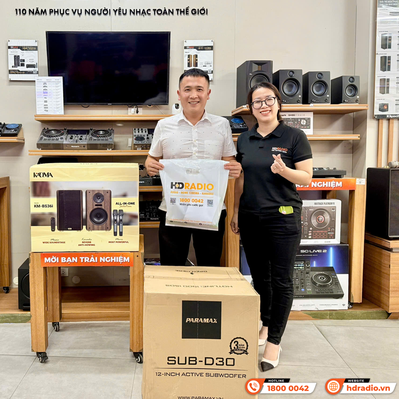 Ảnh minh họa Dàn karaoke mini GD03 (Kadma BS36i, Sub Paramax D30) 1