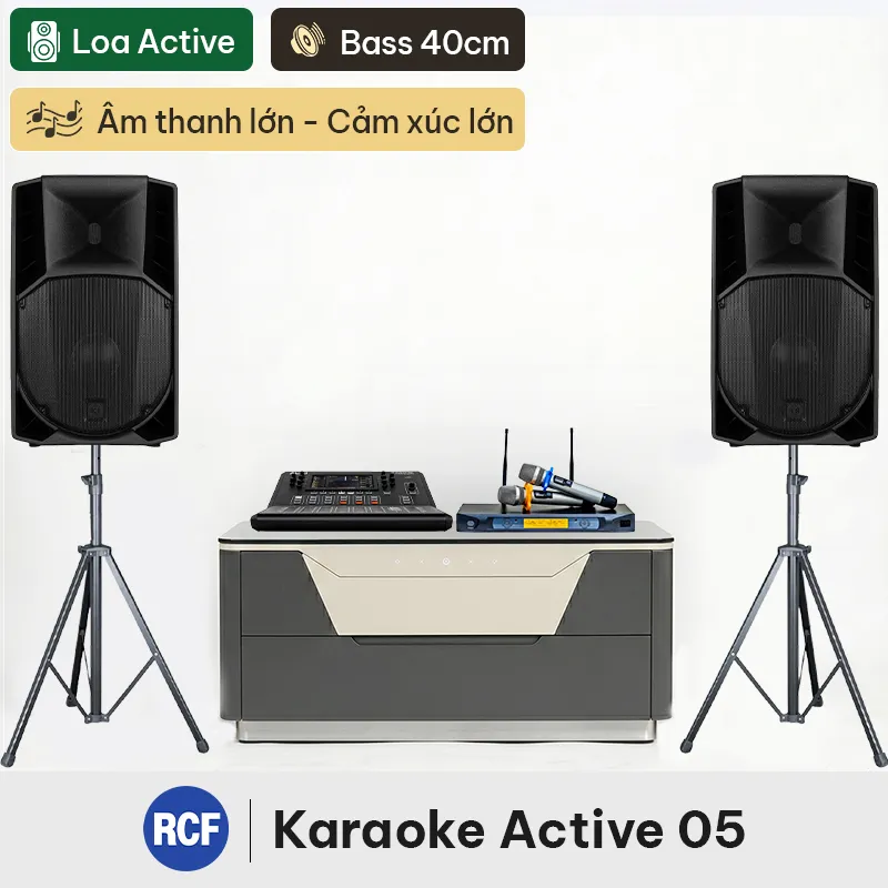 Ảnh minh họa Dàn karaoke RCF Active 05 (RCF ART 715-A MK5, Alto TMD16, BCE VIP3000) 1