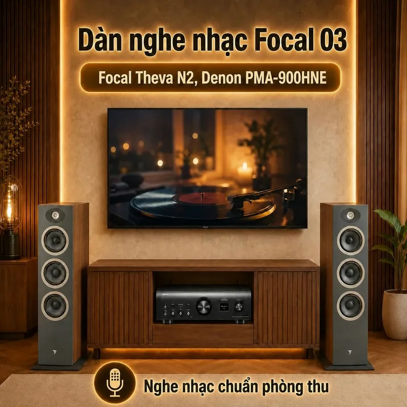 Ảnh minh họa Dàn nghe nhạc Focal 03 (Focal Theva N2, Denon PMA-900HNE) 1