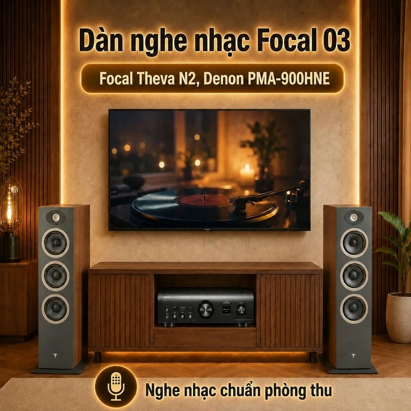Dàn nghe nhạc Focal 03 (Focal Theva N2, Denon PMA-900HNE)