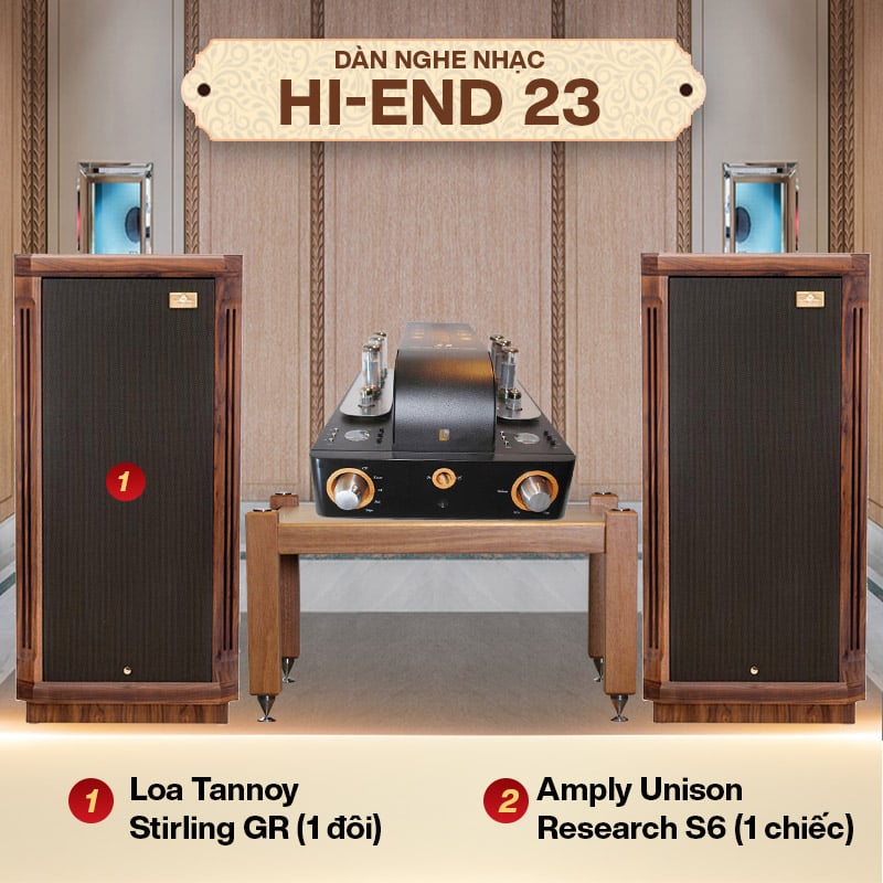 Ảnh minh họa Dàn nghe nhạc Hi-End 23 (Tannoy Stirling GR + Unison Research S6) 1