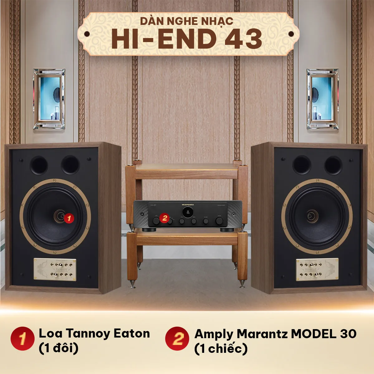 Ảnh minh họa Dàn nghe nhạc Hi-end 43 (Tannoy Eaton, Marantz MODEL 30) 2