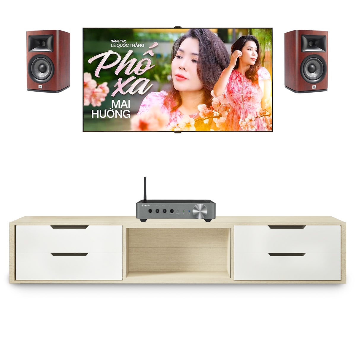 Dàn nghe nhạc mini BC01 (JBL Studio 630, Yamaha WXA50)