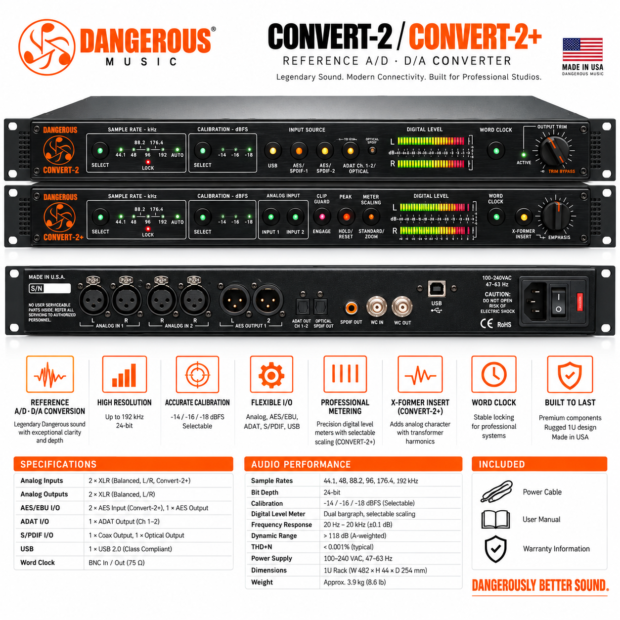 Ảnh minh họa Dangerous Music CONVERT-AD+ Stereo A-D Converter 1