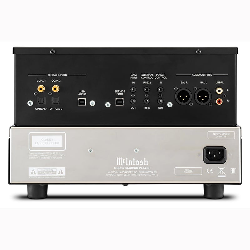 Ảnh minh họa Đầu CD McIntosh MCD85, OPTICAL, COAXIAL (Hỗ trợ CD, SACD, CD-R / RW, DVD-R) 3