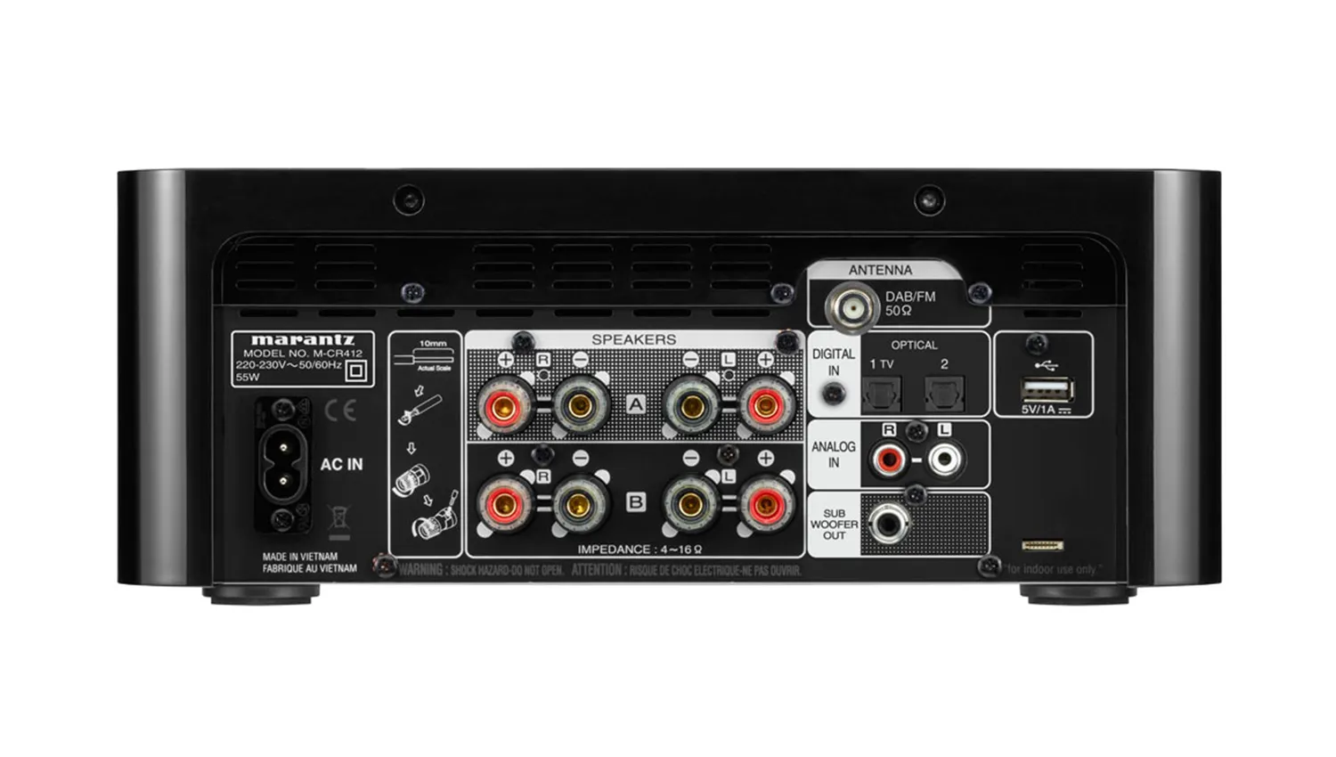 Ảnh minh họa Đầu CD + Network Audio Player + Amply Marantz M-CR412 3