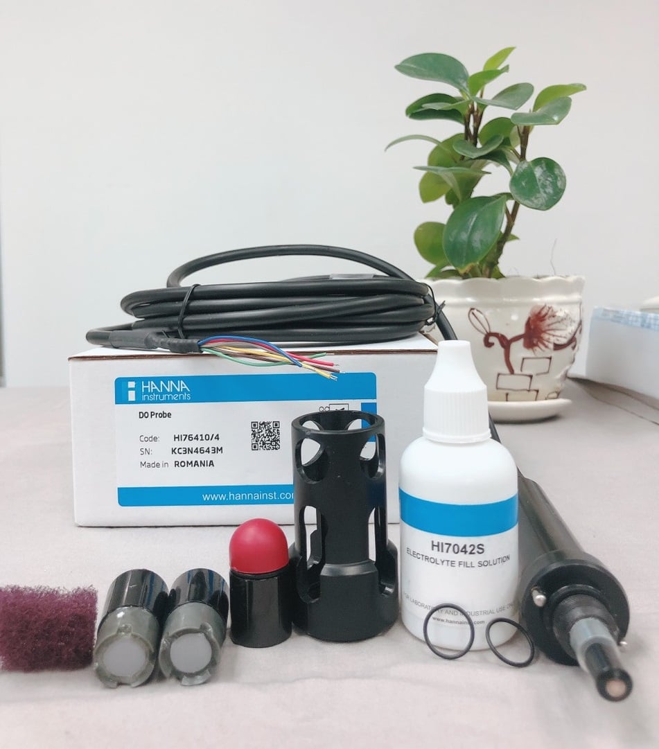 Ảnh minh họa Đầu Dò DO Galvanic Cho HI8410, Cáp 4m HI76410/4 2