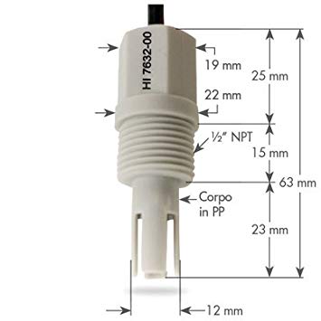Ảnh minh họa Đầu Dò EC/TDS (Thang Cao) Cáp 6m HI7632-00/6 2