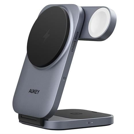 Đế sạc không dây 3 in 1 15W Aukey LC-MC312