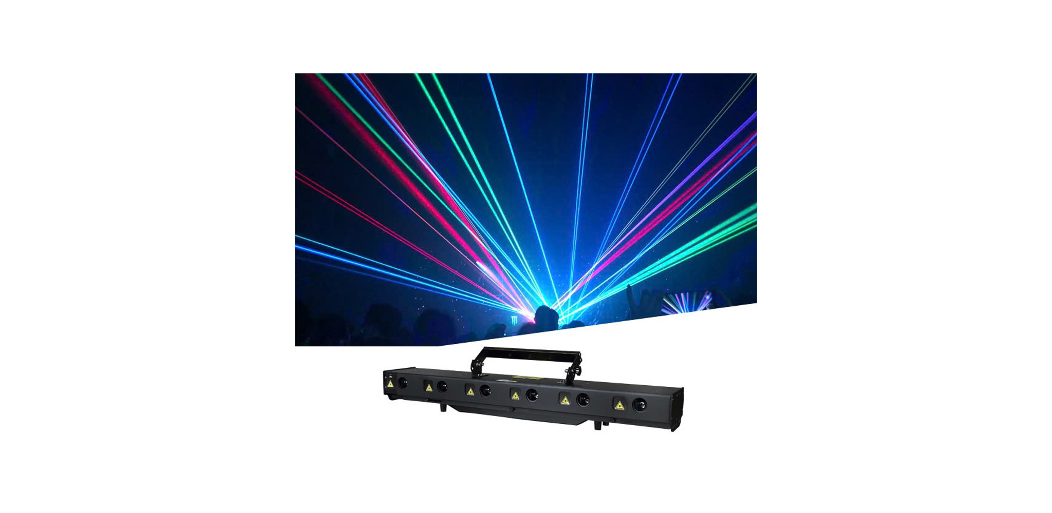 Ảnh minh họa Đèn laser 12W RGB animation laser bar HBK LASER Y10-W12000 3