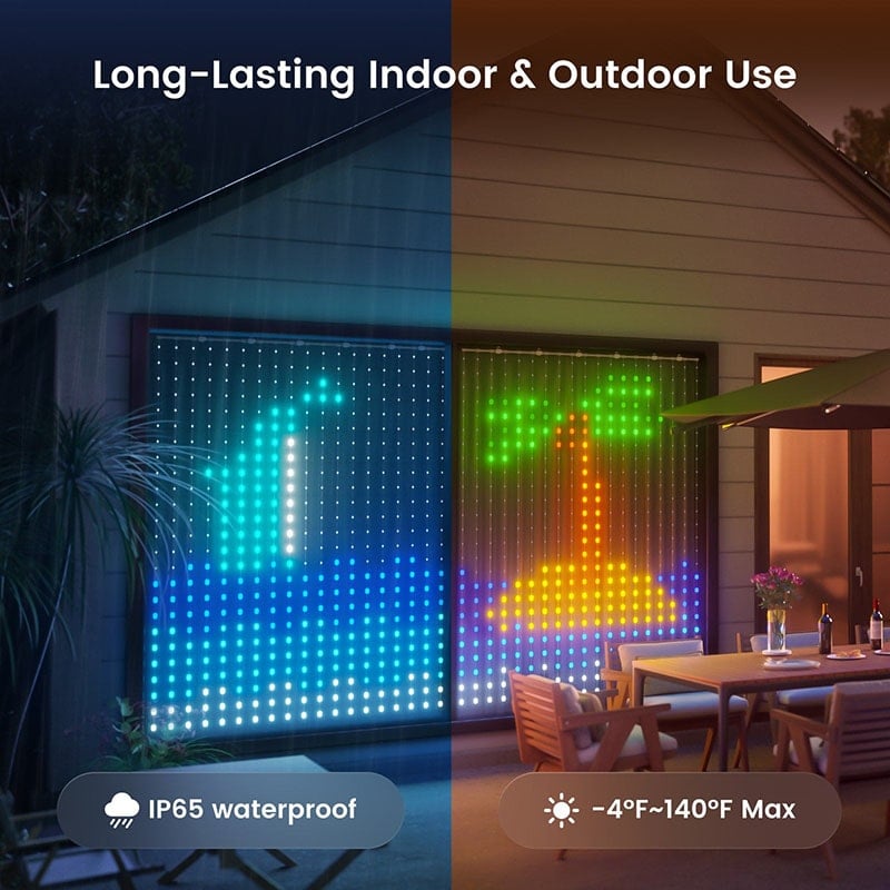 Ảnh minh họa Đèn LED trang trí rèm cửa Yeelight Curtain Lights thông minh 1