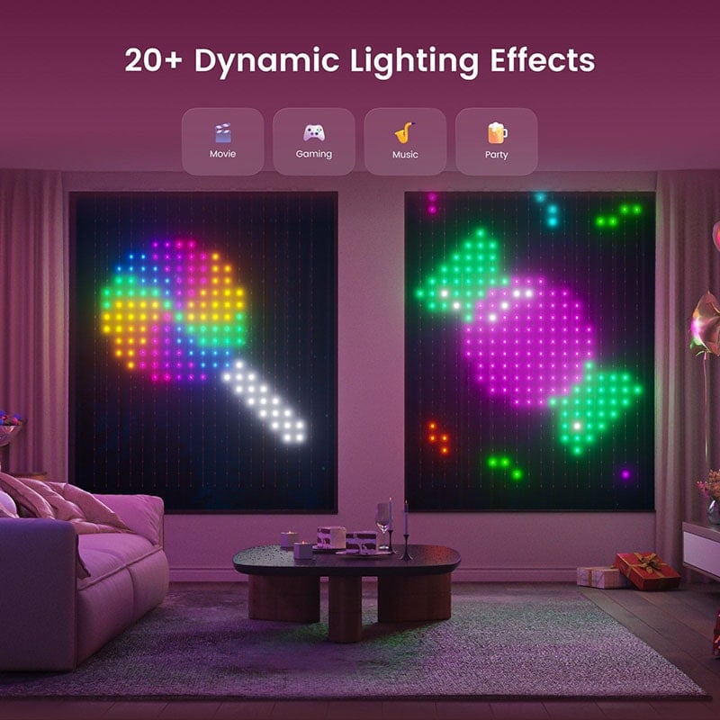 Ảnh minh họa Đèn LED trang trí rèm cửa Yeelight Curtain Lights thông minh 3