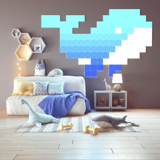 Ảnh minh họa Đèn Nanoleaf Canvas Smart Kit 9 miếng hình vuông 3