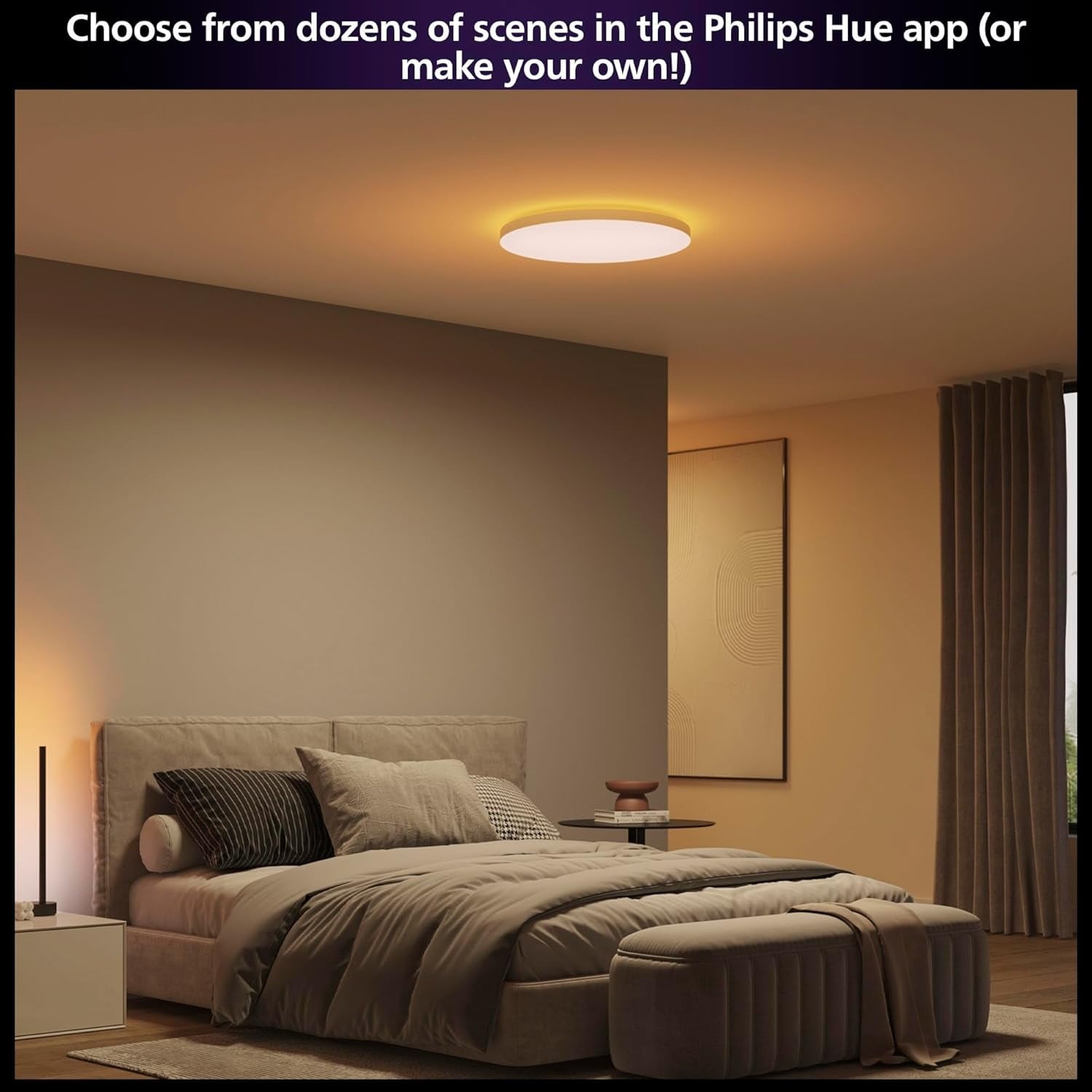Ảnh minh họa Đèn ốp trần Philips Hue Datura Hue Ceiling RGB 1