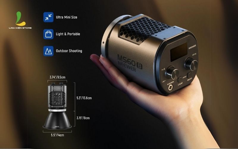 Ảnh minh họa Đèn Studio Neewer MS60B BI-COLOR 3