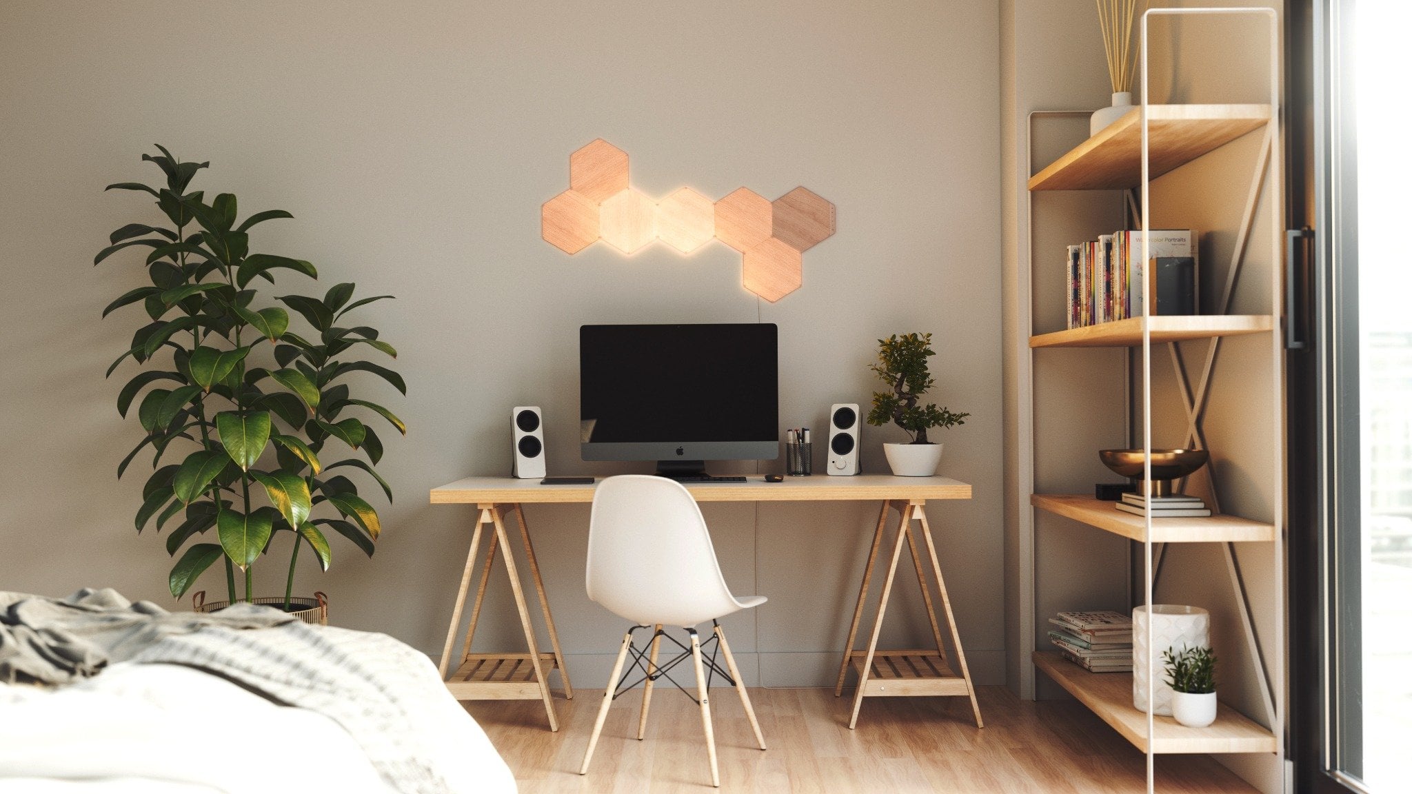Ảnh minh họa Đèn thông minh Nanoleaf Elements Lục Giác 3 miếng (Bộ mở rộng) 3