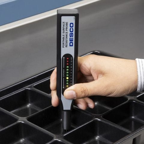DESCO 19301 thiết bị kiểm tra điểm điện trở bề mặt 10³ ~ 10¹² ohms