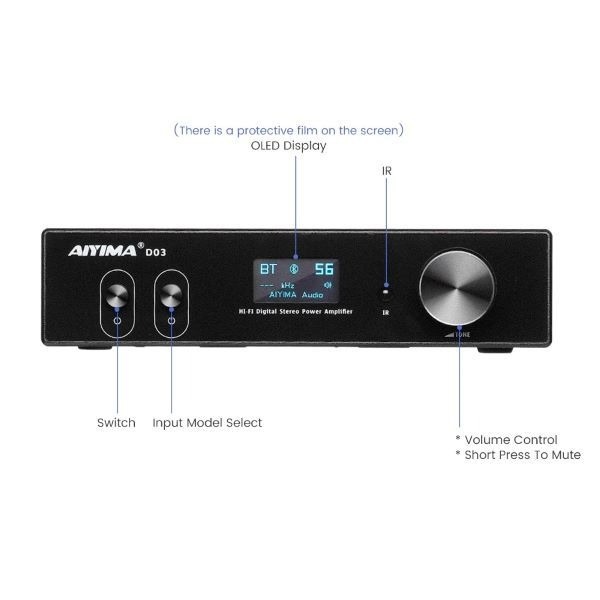 Desktop Bluetooth AMP AIYIMA D03