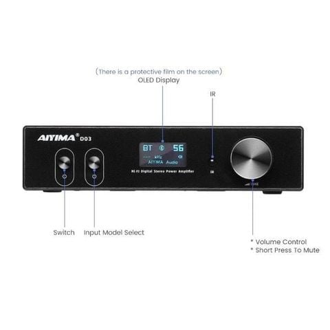 Desktop Bluetooth AMP AIYIMA D03