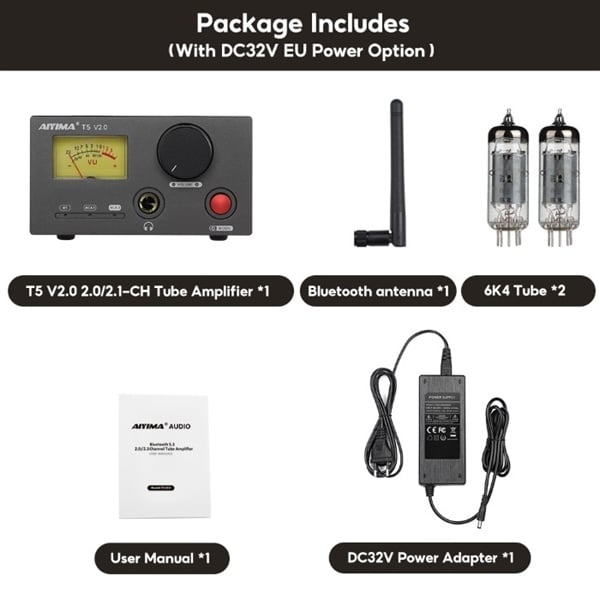 Desktop Bluetooth DAC/AMP AIYIMA T5 V2