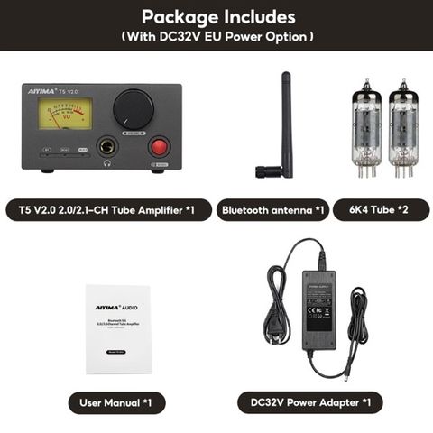 Desktop Bluetooth DAC/AMP AIYIMA T5 V2