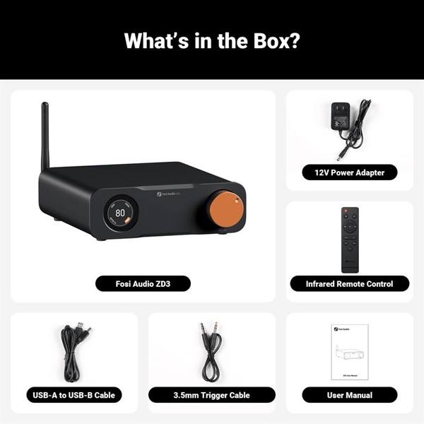 Ảnh minh họa Desktop Bluetooth Speaker Dac Amp Fosi ZD3 2