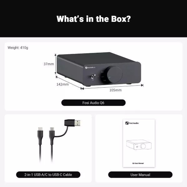 Ảnh minh họa Desktop DAC Fosi Q6 3