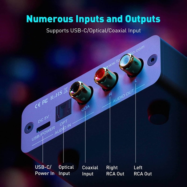 Ảnh minh họa Desktop Gaming Dac Amp Fosi K5 Pro 3