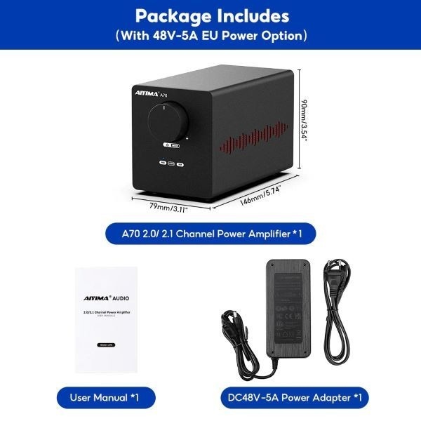 Desktop Speaker AMP AIYIMA A70