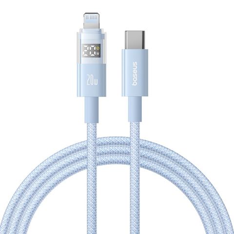 Cáp Baseus Display 2 PD 20W | Hiển Thị Công Suất Thực & Sạc Nhanh iPhone