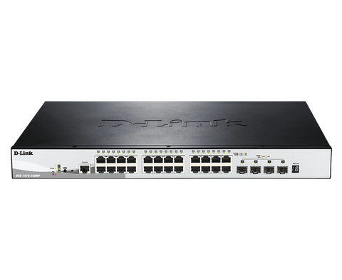 DGS-1510-28XMP – Switch Gigabit PoE+ Stackable 28 Port với 4 cổng 10G