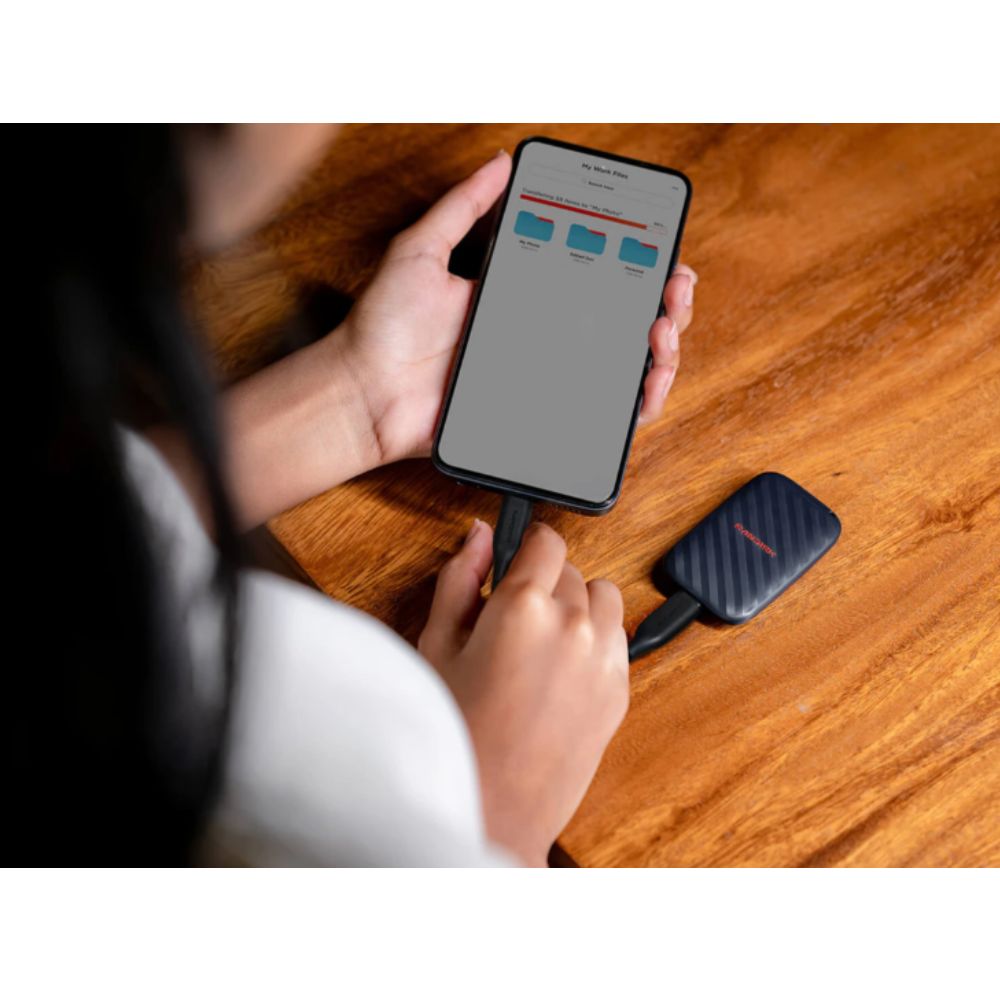 Ảnh minh họa Ổ cứng di động SSD Sandisk Portable E10 1Tb SDSSDE10-1T00-G25 (600Mb/s/ USB-C) 2