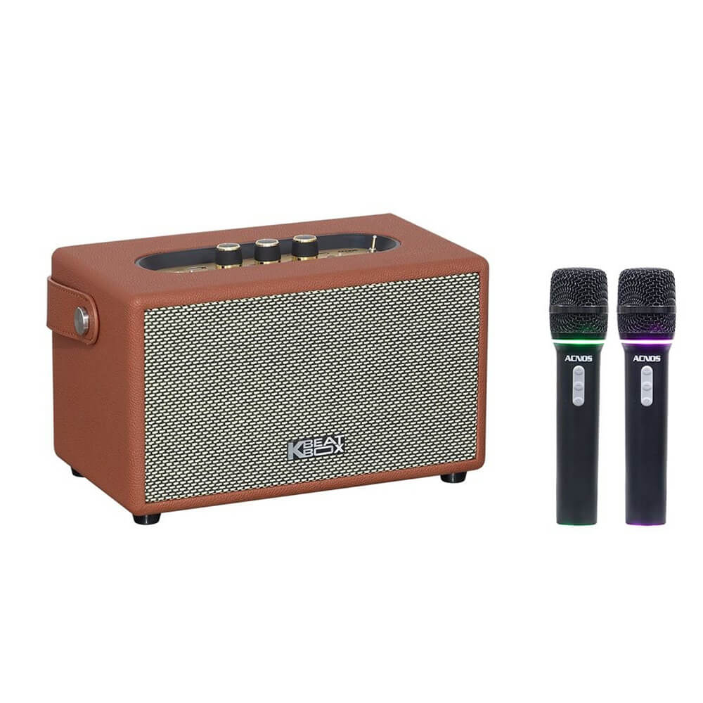 Ảnh minh họa Soncamedia ACNOS S60 – Loa karaoke xách tay 60W-240W, Bass Đôi 9cm, Kèm 2 Micro 1