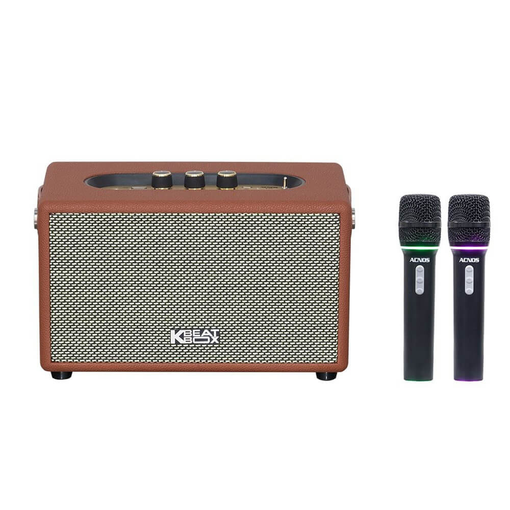 Ảnh minh họa Soncamedia ACNOS S60 – Loa karaoke xách tay 60W-240W, Bass Đôi 9cm, Kèm 2 Micro 3