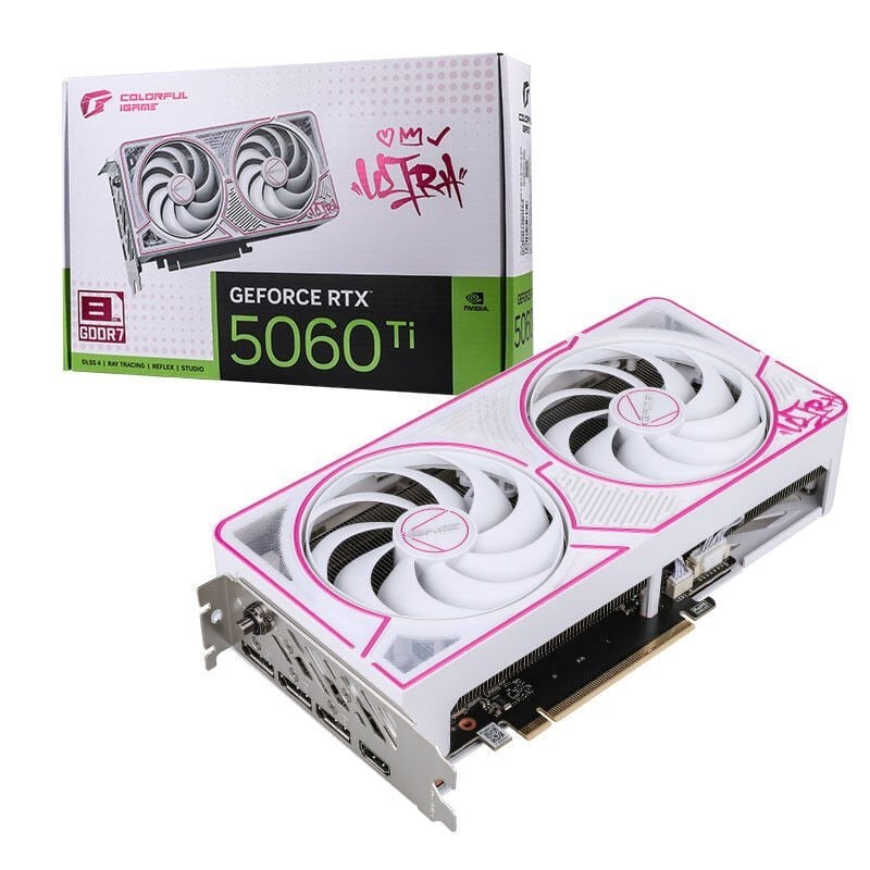 Card màn hình NVIDIA RTX 5060 Ti Colorful iGame Ultra W DUO OC | 8GB GDDR7, 4608 CUDA, 600W
