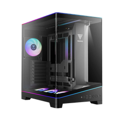  Thùng máy Gamdias Atlas P6 CG | F-ATX, Mid Tower, Kính cường lực, Đen 