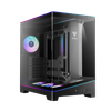 Thùng máy Gamdias Atlas P6 CG | F-ATX, Mid Tower, Kính cường lực, Đen