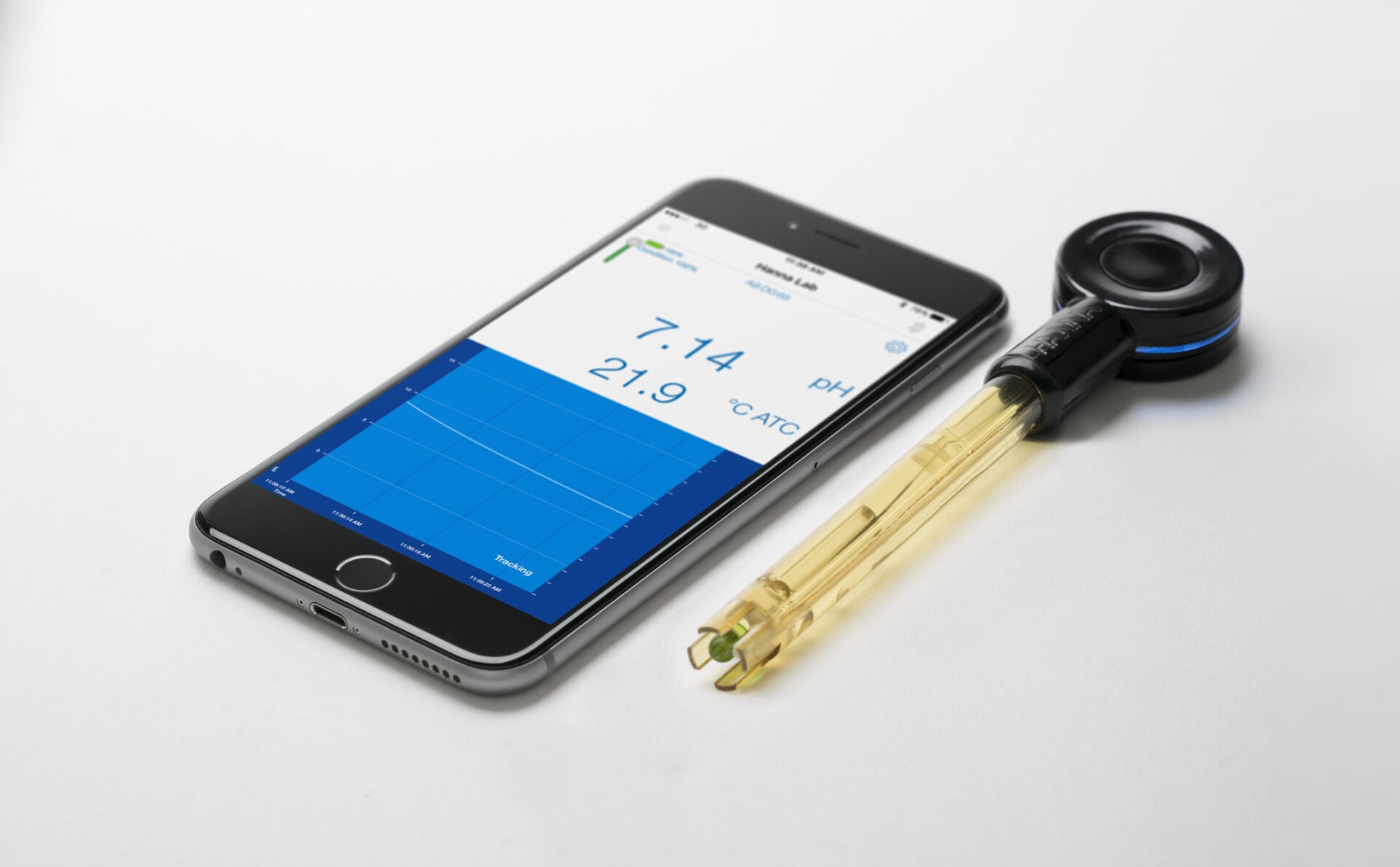 Ảnh minh họa Điện Cực Bluetooth HALO Đo pH Không Cần Máy Đo HI12302 1