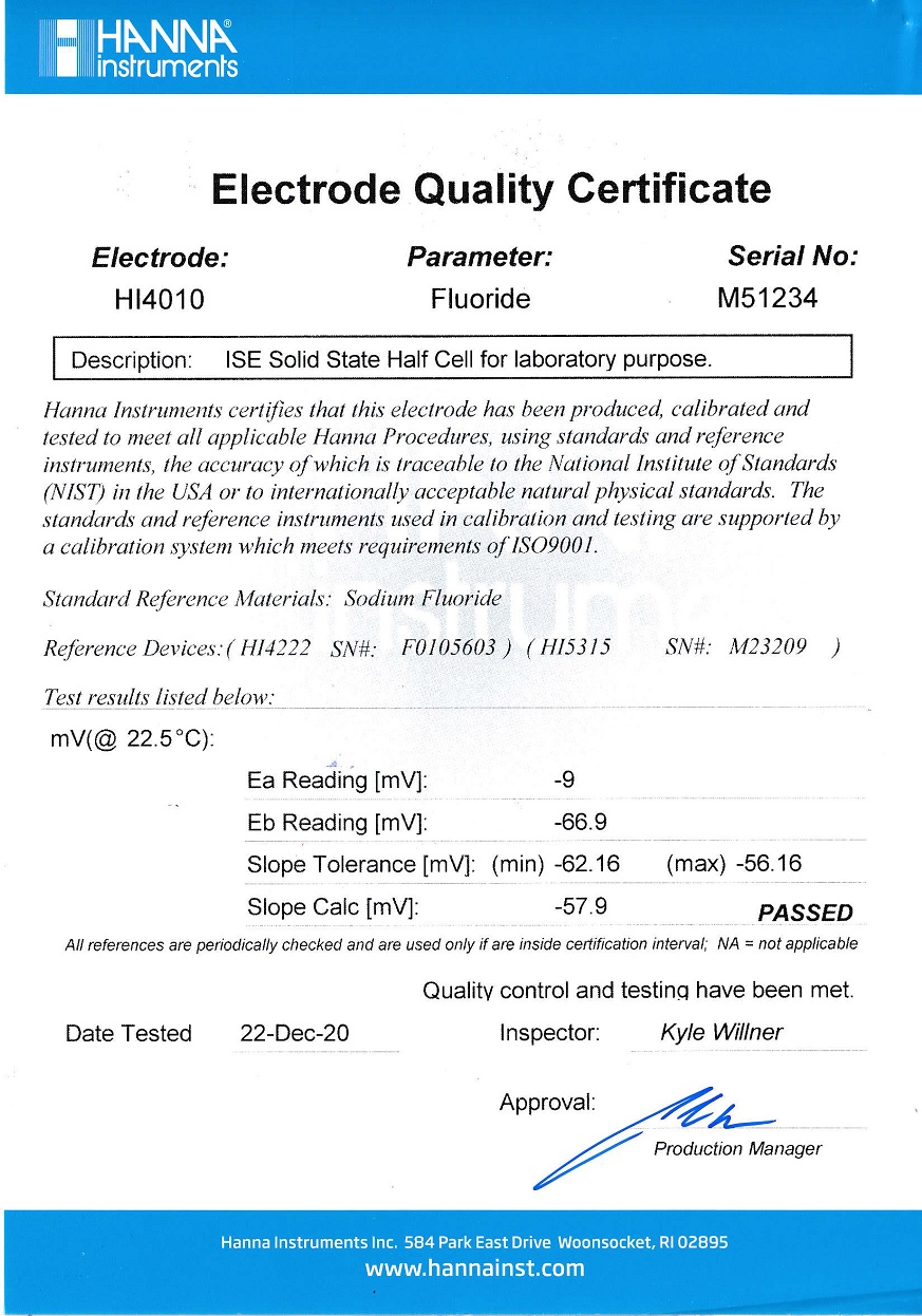 Ảnh minh họa Điện Cực Floride Half-Cell HI4010 1