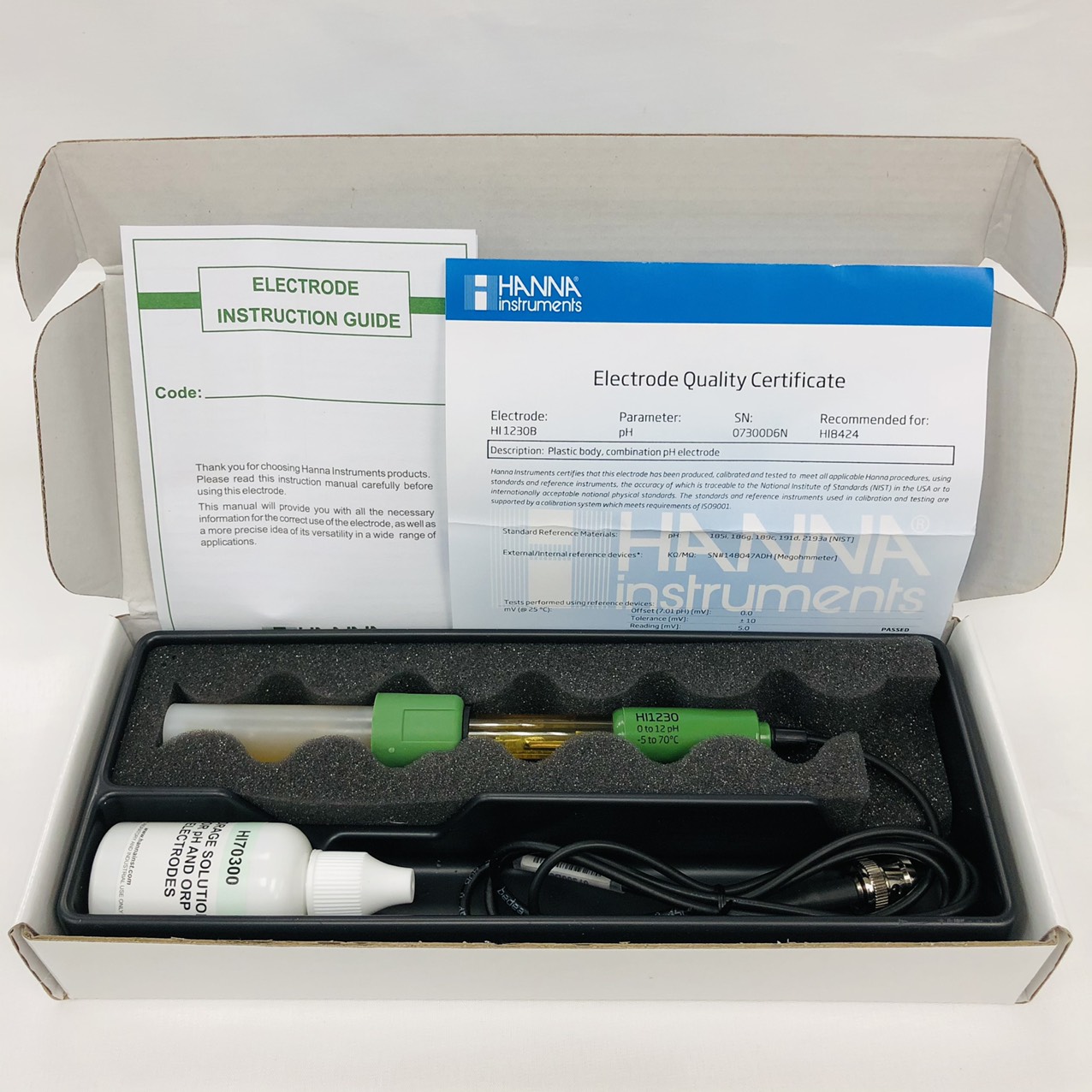 Ảnh minh họa Điện Cực pH Thân Bằng Nhựa Cổng BNC HI1230B 2