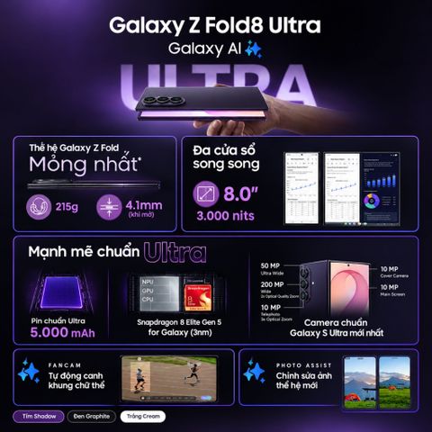 Điện thoại Samsung Galaxy Z Fold8 Ultra 12GB/256GB
