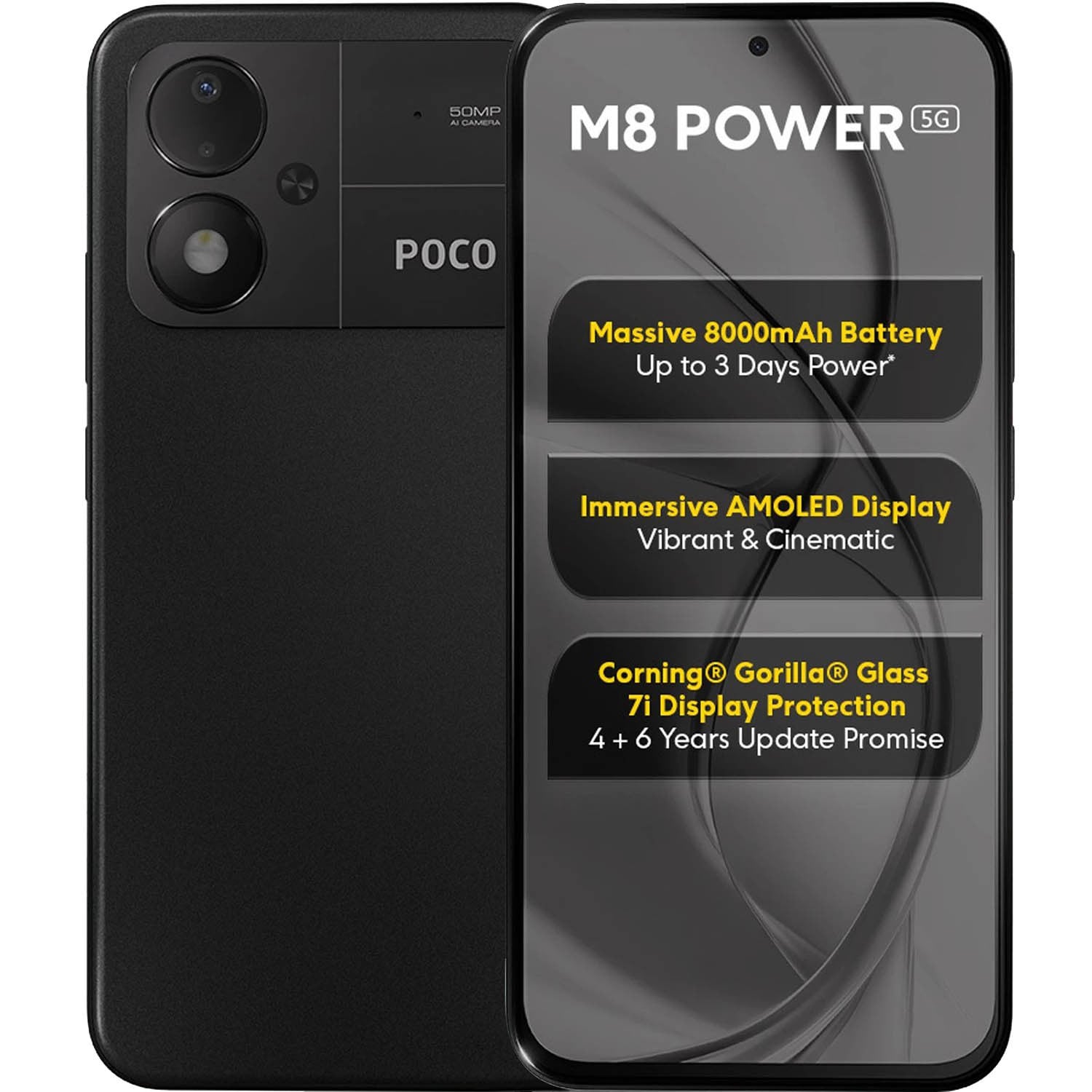 Ảnh minh họa Điện thoại Xiaomi POCO M8 Power Chính hãng (Pin 8000mAh) 2