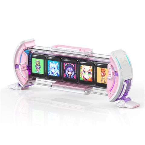 Đồng hồ thông minh Divoom Times Gate Pink chạy êm