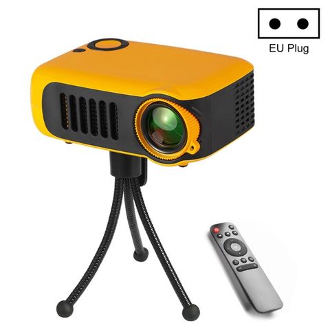 Máy chiếu A2000 Yellow – 800 Lumens, hỗ trợ 1080P, LCD, EU Plug