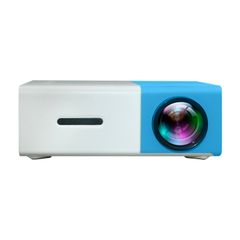  YG300 Blue – Máy chiếu mini 400LM LED, hỗ trợ HDMI, AV, SD, USB, điều khiển từ xa 