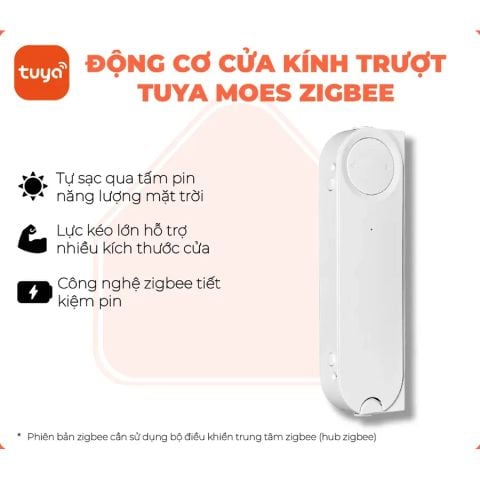Động cơ cửa kính trượt zigbee Tuya Smart Life Moes